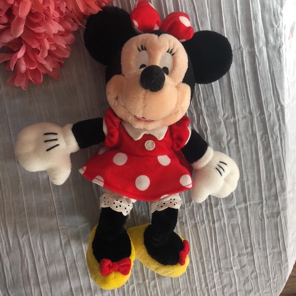 WALT DISNEY WORLD stuffed plush Minnie Mouse & ceramic hot chocolate mug w/spoon - Picture 5 of 12